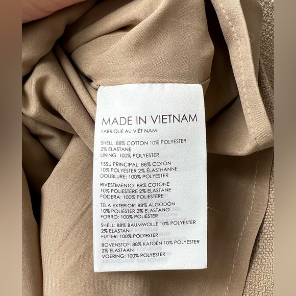 Club Monaco Khaki Mini Skirt Size 10 - Picture 5 of 7